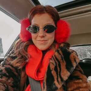 12th tribe Tiger print Faux fur coat